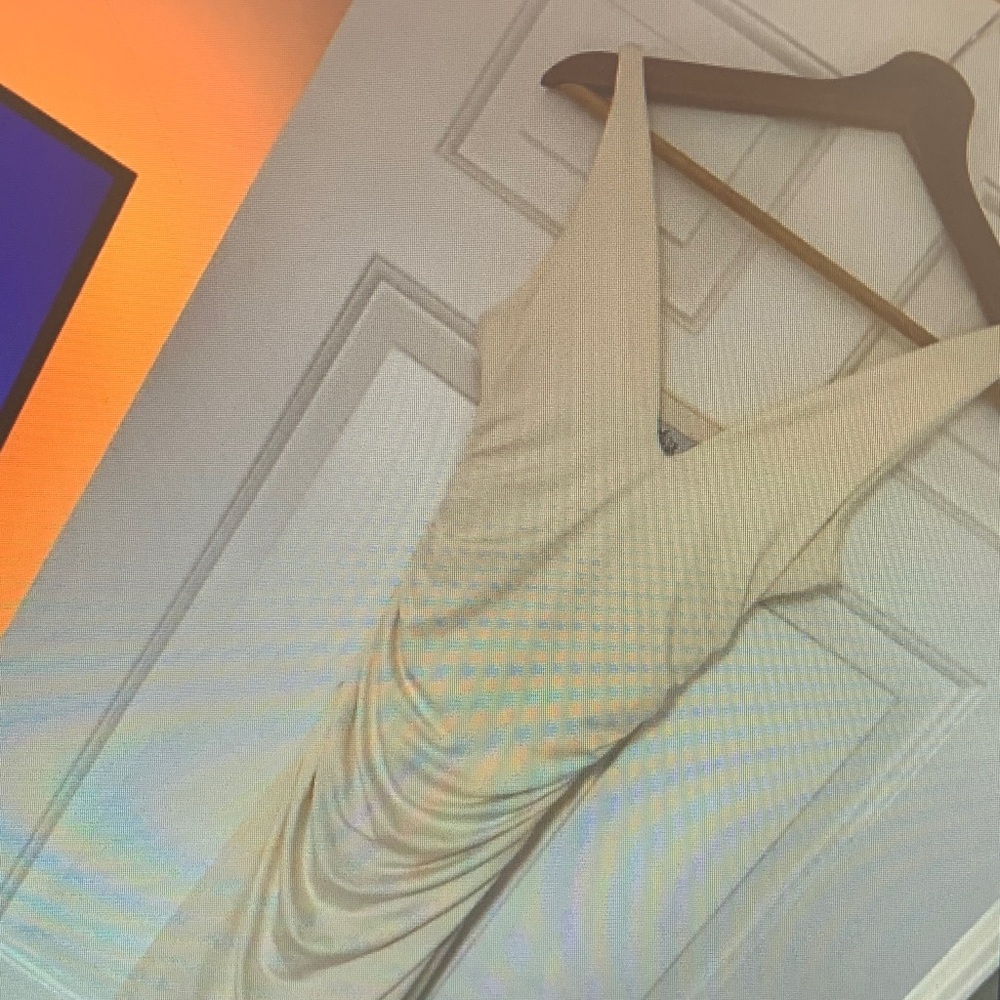 Oh Polly Cream Mini Dress